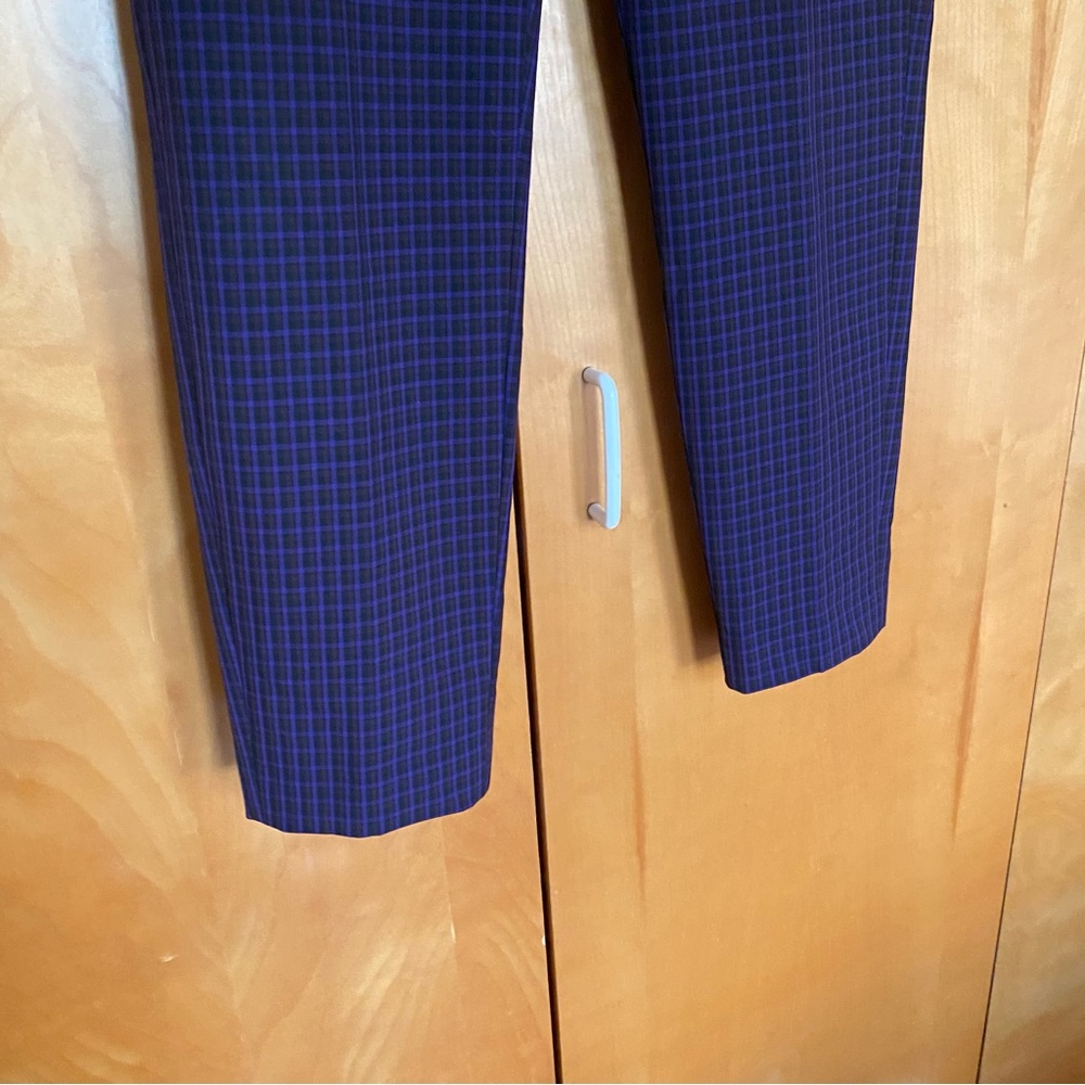 Elie Tahari Purple Plaid Pants (sz 8) - Picture 4 of 13